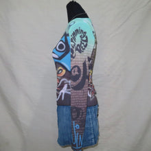 Load image into Gallery viewer, Rare Vintage Cop Copine graphic graffiti mesh top (S)
