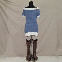 Load image into Gallery viewer, Vintage knitted mini dress (S)
