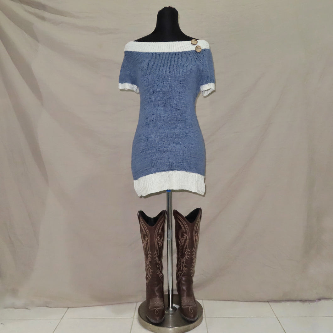 Vintage knitted mini dress (S)
