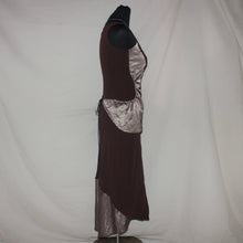 Load image into Gallery viewer, Moloko brown corseted designed midi dress (S)
