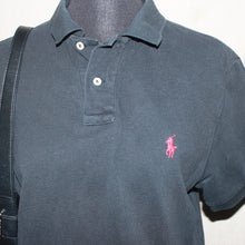 Load image into Gallery viewer, Polo by Ralph Lauren black logo polo (M)
