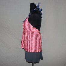 Load image into Gallery viewer, Mossimo red stripped tankini (M)
