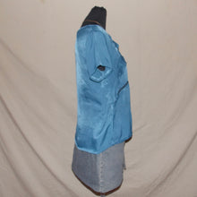 Load image into Gallery viewer, Morgan De Toi blue laced top (S)
