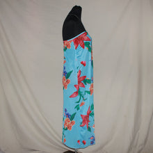 Load image into Gallery viewer, Blue mesh floral long tub dress (M)
