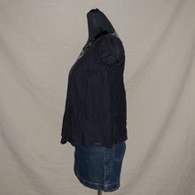 Load image into Gallery viewer, DKNY black flowy bedazzled top (S)
