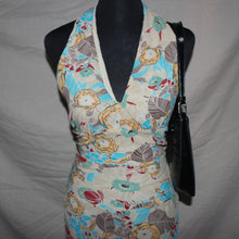 Load image into Gallery viewer, Boho patterned asymmetrical midi dress (S)
