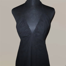 Load image into Gallery viewer, Black mesh halter midid dress (M)
