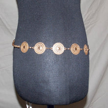 Load image into Gallery viewer, Bronze patterned boho patterned belt
