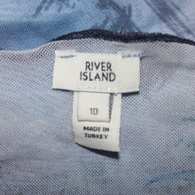 Load image into Gallery viewer, River Island mesh blue long sleeves
