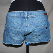 Load image into Gallery viewer, Roxy polka dot denim shorts (S)
