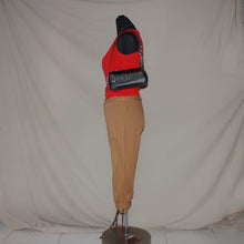 Load image into Gallery viewer, Brown stripped mid waist capri (S)
