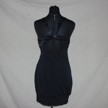 Load image into Gallery viewer, Black halter midi dress (S)

