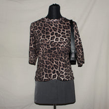 Load image into Gallery viewer, Leopard print brown tee (XS)
