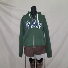 Load image into Gallery viewer, Gap green zipped hoodie (M)
