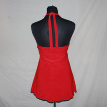 Load image into Gallery viewer, Laced red asymmetrical top (S)
