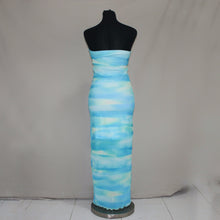 Load image into Gallery viewer, Blue tie-dye patterned tube long dress (S)
