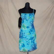 Load image into Gallery viewer, My Michelle floral turquoise midi dress (S)
