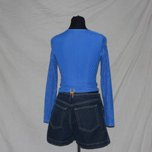 Load image into Gallery viewer, Blue mesh top (2XS)
