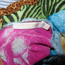 Load image into Gallery viewer, Floral cheetah print mesh button up top (S)
