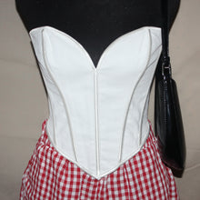 Load image into Gallery viewer, White heart neckline corset (M)
