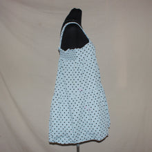 Load image into Gallery viewer, Polka dot blue babydoll mid dress (M)
