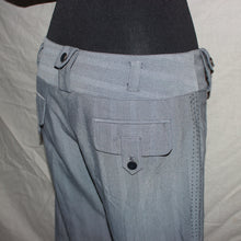 Load image into Gallery viewer, Gray stripped low waisted trousers (W29)
