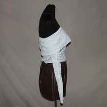 Load image into Gallery viewer, Hollister white laced off shoulder top (S)
