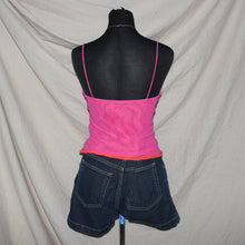 Load image into Gallery viewer, White fox layered mesh tank top (M)
