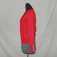 Load image into Gallery viewer, Amichi red button cardigan (S)
