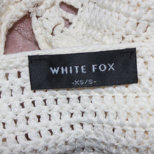 Load image into Gallery viewer, White Fox crochet white crop top (S)
