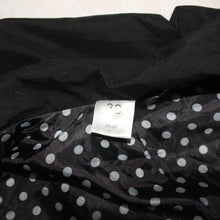 Load image into Gallery viewer, Black polka dot interior trench coat (M)
