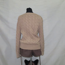 Load image into Gallery viewer, Polo by Ralph Lauren knitted beige cardigan (M)
