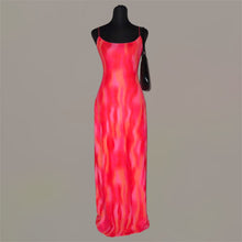 Load image into Gallery viewer, Reddish asymmetrical backless long dress (S)
