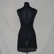 Load image into Gallery viewer, Black laced mesh midi dress (XS/S)
