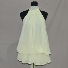Load image into Gallery viewer, Yellow halter midi dress (M)
