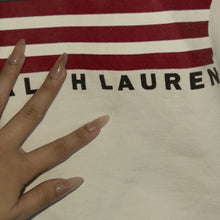 Load image into Gallery viewer, Polo RL graphic flag white sweater (XL)
