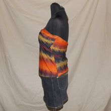 Load image into Gallery viewer, Boho patterned tube ruched top (M)
