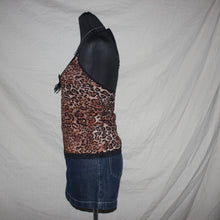 Load image into Gallery viewer, Cheetah print mesh top (S)
