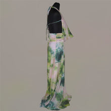 Load image into Gallery viewer, PEPPERMAYO floral mesh cowl neck long dress (S)
