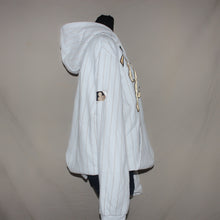 Load image into Gallery viewer, Vintage Yankees stripped gold plated zipped up hoodie (XXL)
