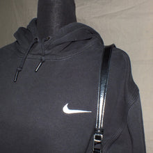 Load image into Gallery viewer, Nike swooshed black hoodie (XL)
