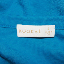 Load image into Gallery viewer, Kookai blue v-cut top (S)
