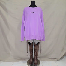 Load image into Gallery viewer, Nike purple pastel swoosh sweater (L)
