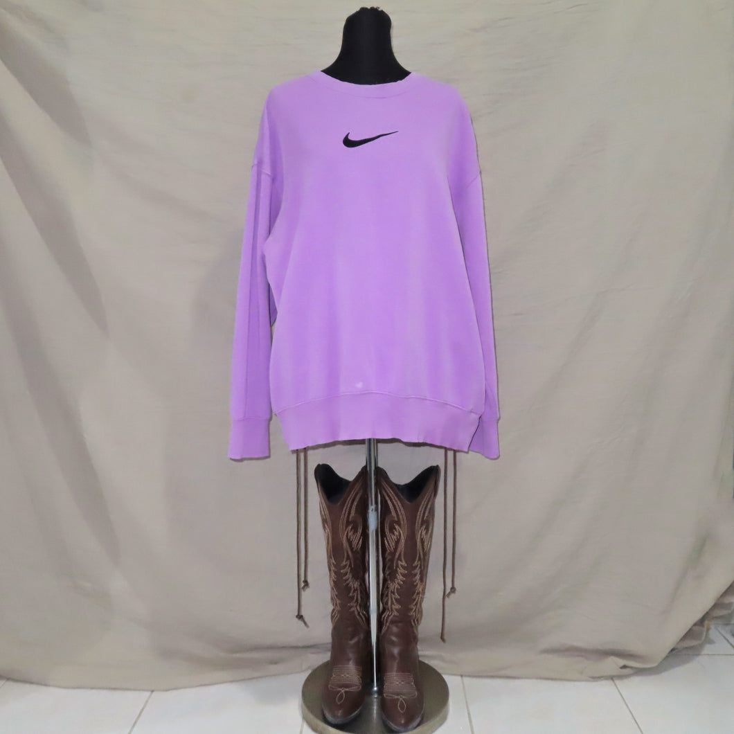 Nike purple pastel swoosh sweater (L)