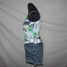 Load image into Gallery viewer, Newspaper graphic print tank top (S)
