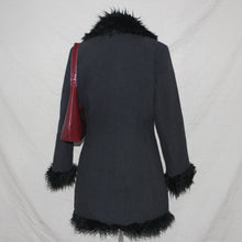 Load image into Gallery viewer, Iconic Mondo black faux fur coat (S)
