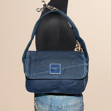 Load image into Gallery viewer, Guess denim shoulder bag
