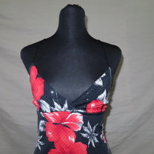 Load image into Gallery viewer, Bedazzled polka dot floral v-cut midi dress (S)
