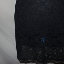 Load image into Gallery viewer, Black laced mesh midi dress (XS/S)
