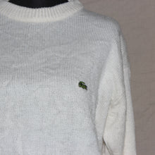 Load image into Gallery viewer, Lacoste white soft knitted high neck sweater (L)
